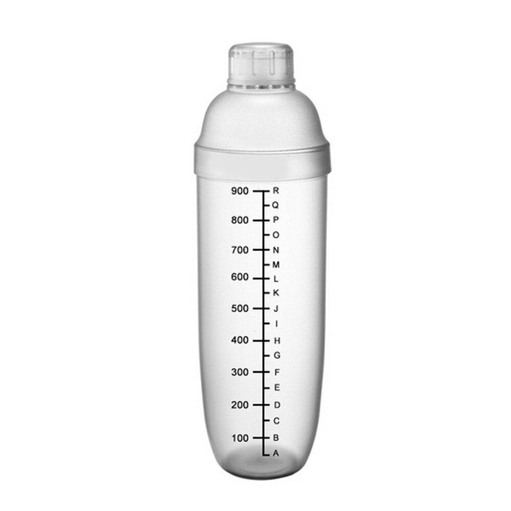 Utomhus plast mjölk te cocktail shaker mixer kopp drink mixer bar bartending verktyg genomskinliga grepp snö kopp