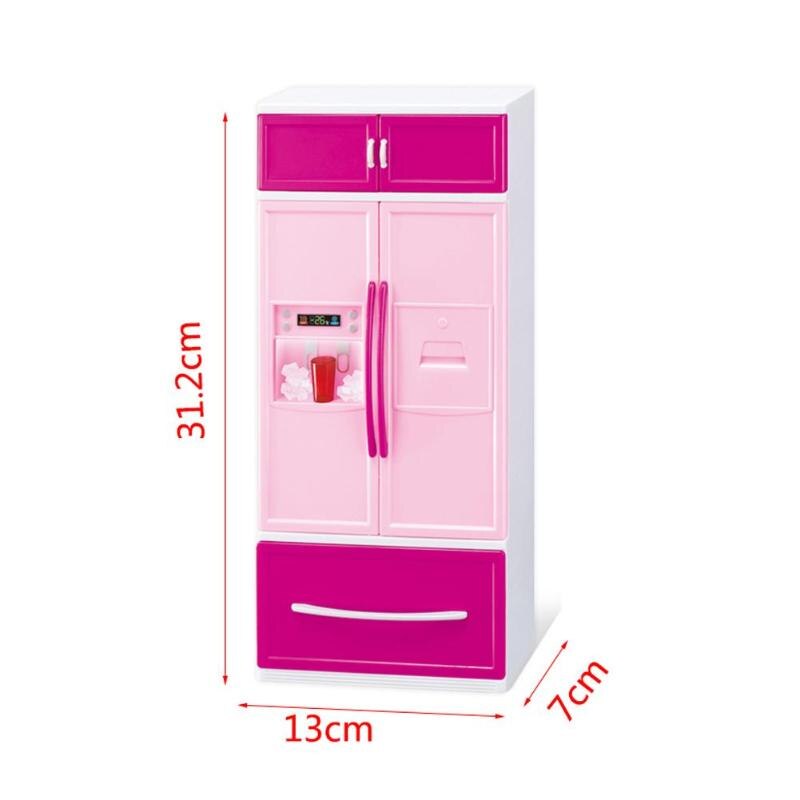 Pretend Play 3 in 1 Simulation Kitchen Set Cooking Cabinet Tool Tableware Dolls Suits Toys Puzzle Educational Doll for Girls