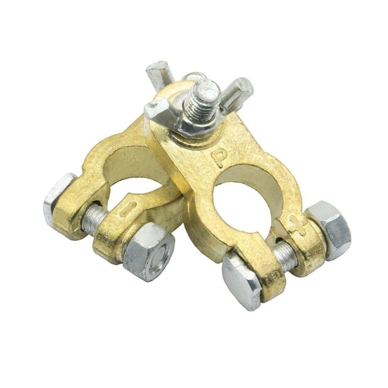 2Pcs Auto Battery Terminals Car Cable Connector Replacement Wire Clamp Terminal