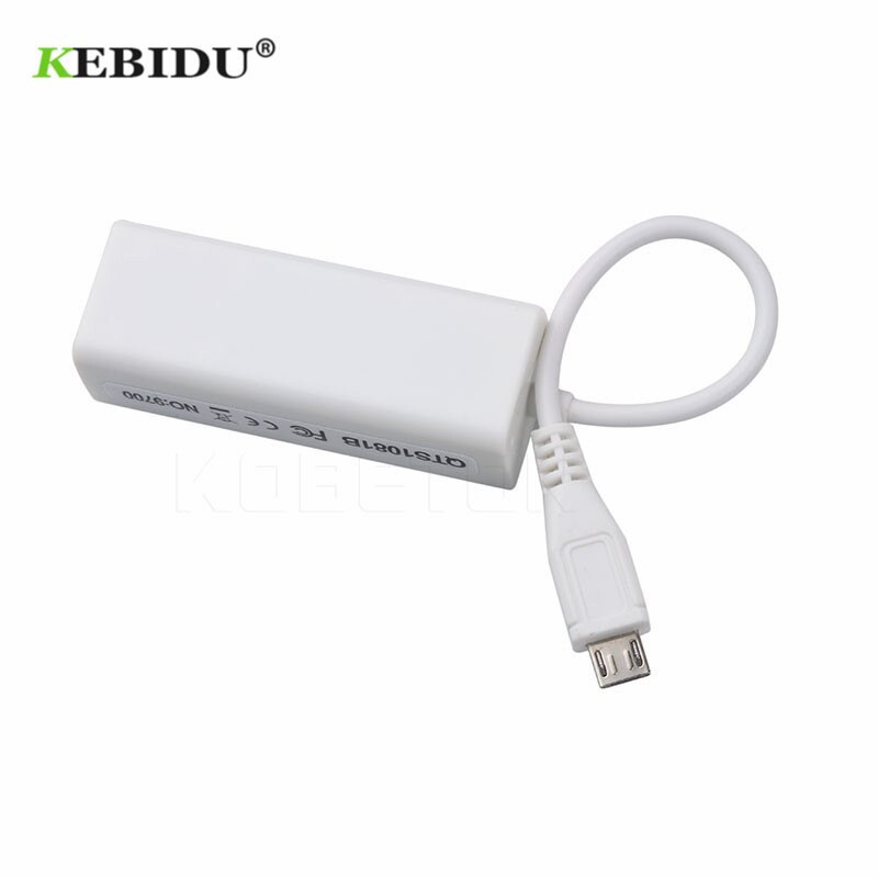 Newest Micro USB 2.0 Male To RJ-45 Female 5-Pin 10/100Mbps Ethernet LAN Network Card Adapter Windows For Android