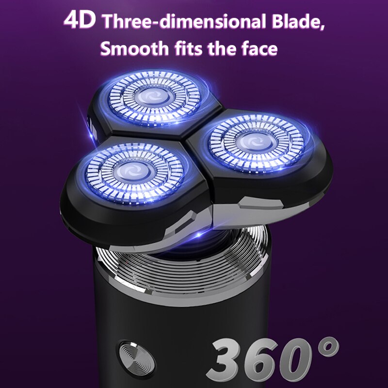 Nat Droog Elektrisch Scheerapparaat Voor Mannen Baard Trimmer Scheerapparaat Oplaadbare Kaal Scheren Machine 5 In 1 Grooming Kit