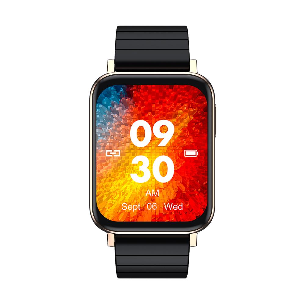 LEMFO T10 Smartwatch - 1.65" Display - Bluetooth 5.0 - Heart Rate & Blood Pressure Monitor - Music Control: Gold