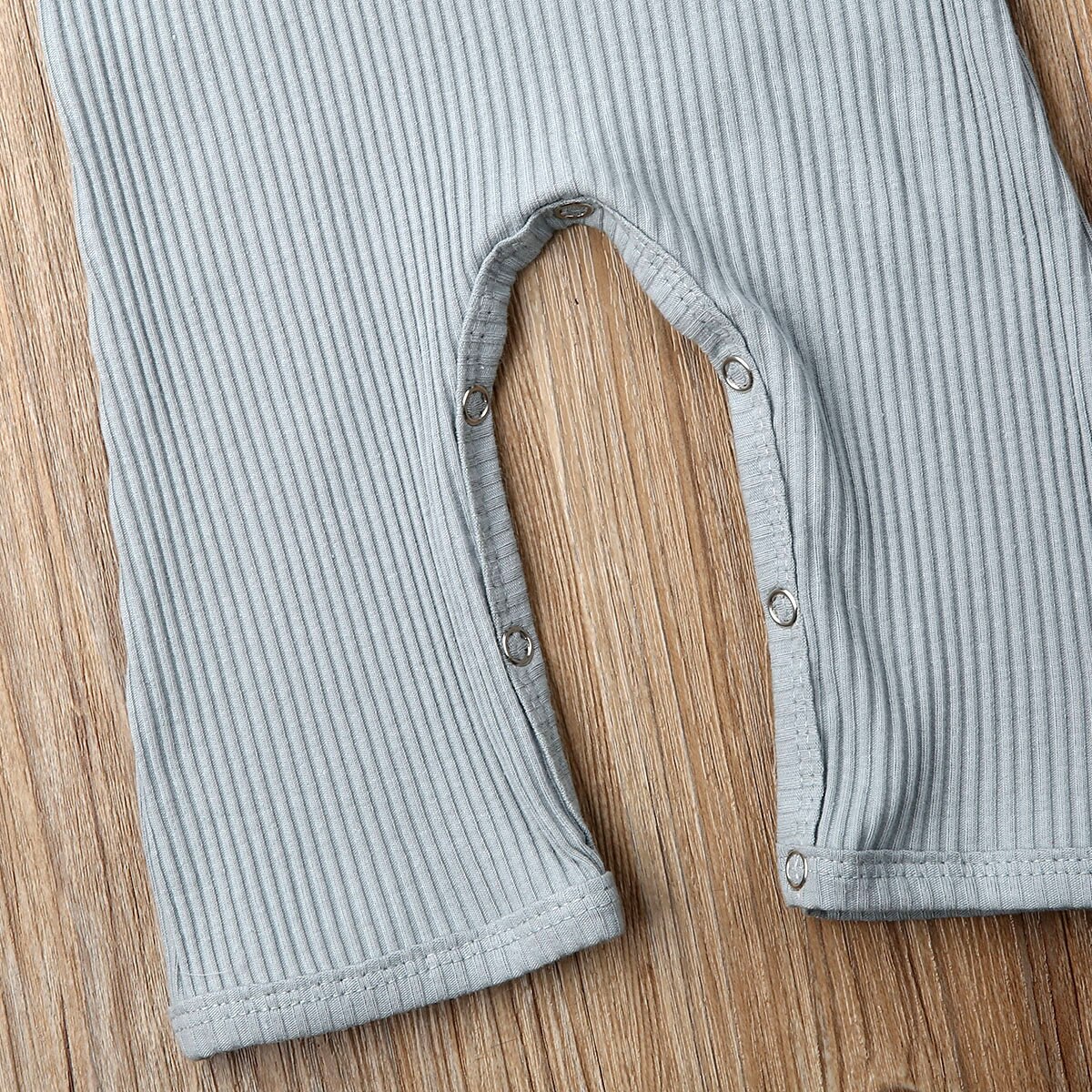 otoño Casual bebé niño niña tejido algodón manga larga mono ropa sólida niños atuendos de peleles