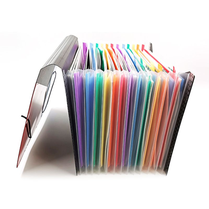 A4 Expanding Multi-layer File Folder Document Organizer 13 Pockets Accordion Bag for Documents