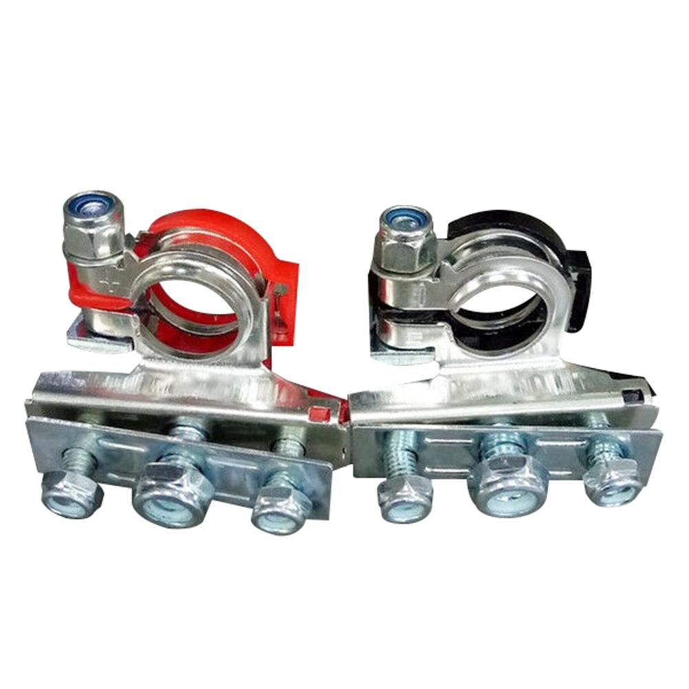 2Pcs Positive Negative Car Truck Van Vehicle Battery Terminals Connectors Clamps Auto Replacement Parts