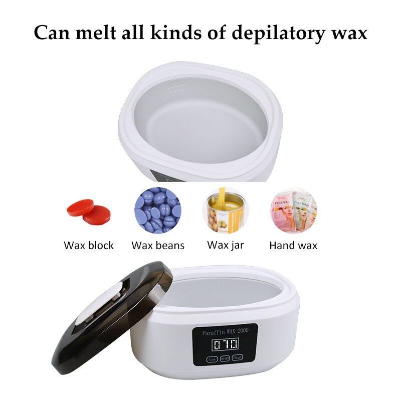 2L Grote Paraffine Kachels Elektrische Wax Warmer Kit Hand En Body Warmer Schoonheidssalon Voetenbad Wax Ontharing waxen Pot