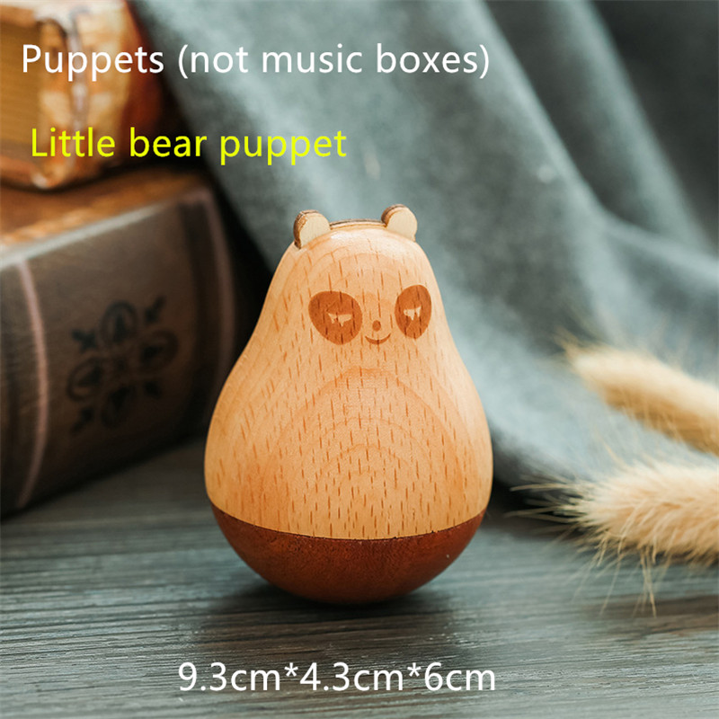 Rotary music box Choose eco-friendly wood Wood crafts music box A birthday Music box: Not a music box