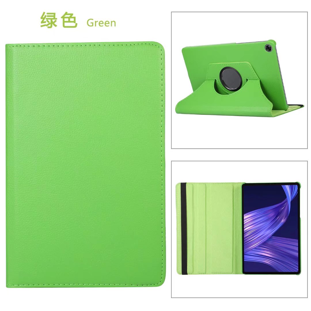 Voor Realme Pad Case 2021Case,360 Graden Draaien Stand Tablet Cover Voor Realme Pad 10.4 Inch Stand Pu Lederen Beschermhoes: Green