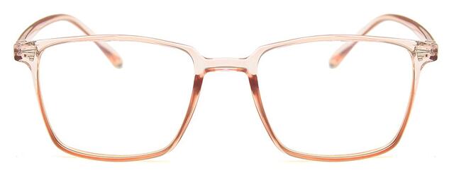 Heren klassieke vierkante brilmonturen merk dames decoratie optische bril heren: Helder roze