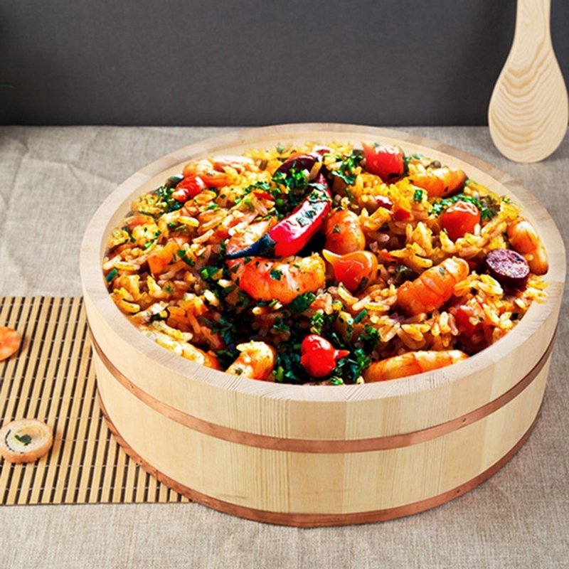 Korean Rice Mix Wooden Japanese Sushi Rice Bucket Korean Rice Mix ... – Grandado