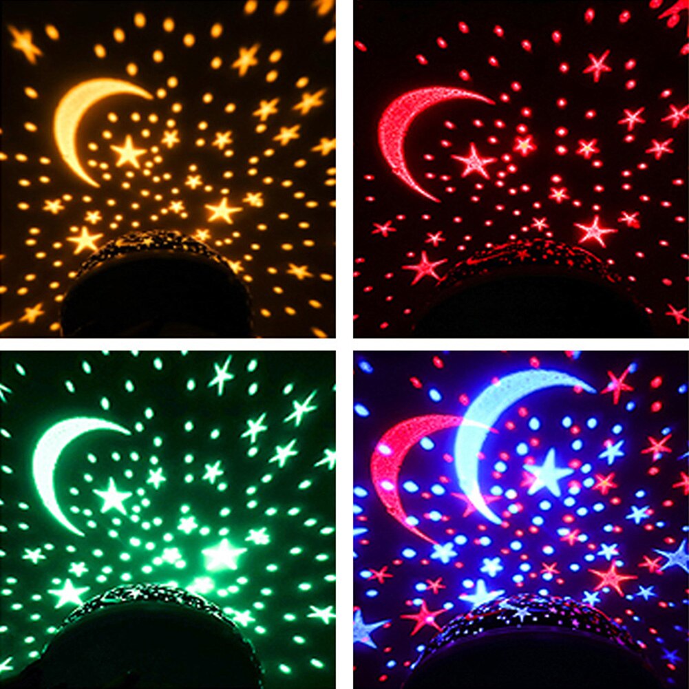 Sky Projector Star Moon Galaxy Night Light For Children Kids Bedroom Decor Projector Rotating Nursery Night Light LED Baby Lamp