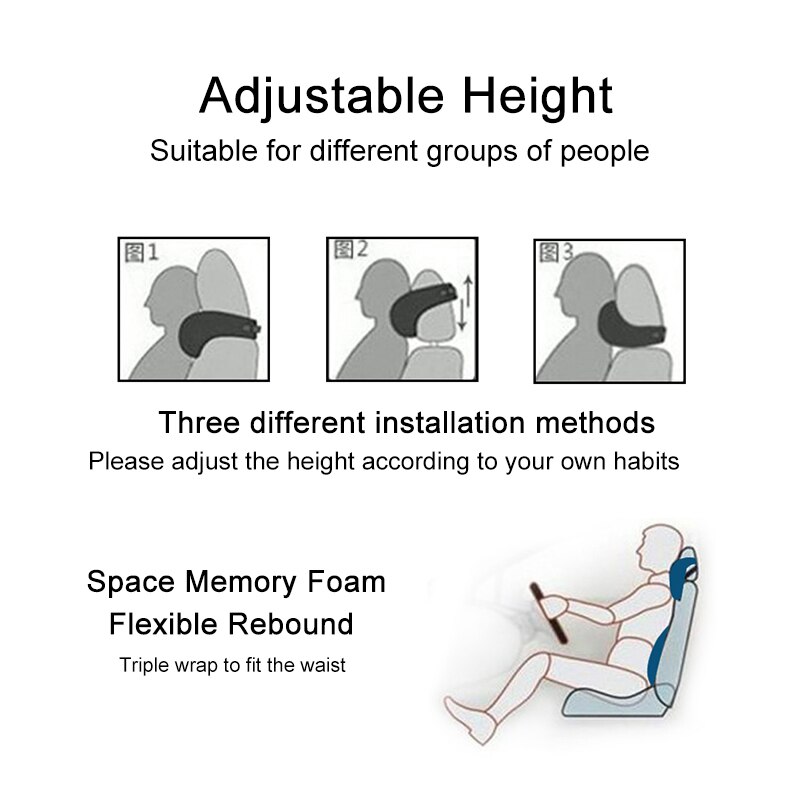 Poduszka podtrzymująca siedzisko na szyję głowę samochodu dla Mercedes Benz W204 W203 CLA Clase A B C W176 Vito W205 AMG W213 W212 W176 W177