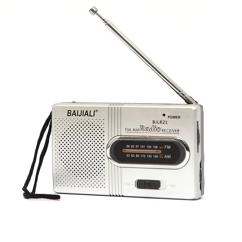 Mini Radio R21/961/962 AM FM, Radio portátil con batería, la mejor recepción, la más duradera para correr, caminar, caja de sonido en casa: Morado