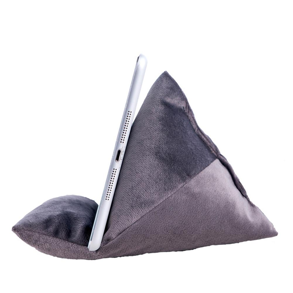 Soporte de tableta para IPad, soporte de almohada Universal para teléfono inteligente, soporte de coche, soporte suave para Tablet Xiaomi, accesorios para el sofá: Gray