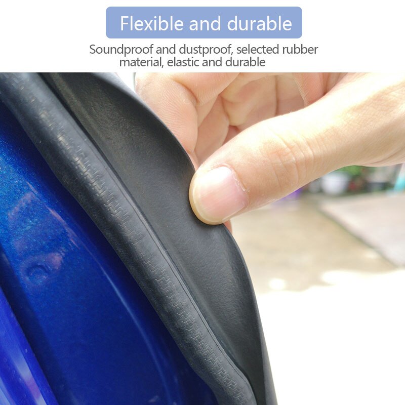 Tira de sellado para coche, burlete de goma para el Borde de puerta del coche, sellador de goma para protección de Pilar B, pegatinas con aislamiento acústico para el coche, tiras selladas