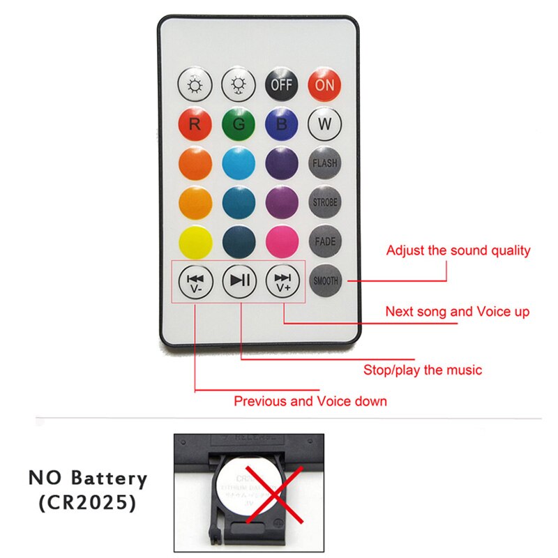 Smart  e27 rgb bluetooth højttaler led pære lys 12w musik spiller dæmpbar trådløs led lampe med 24 nøgler fjernbetjening