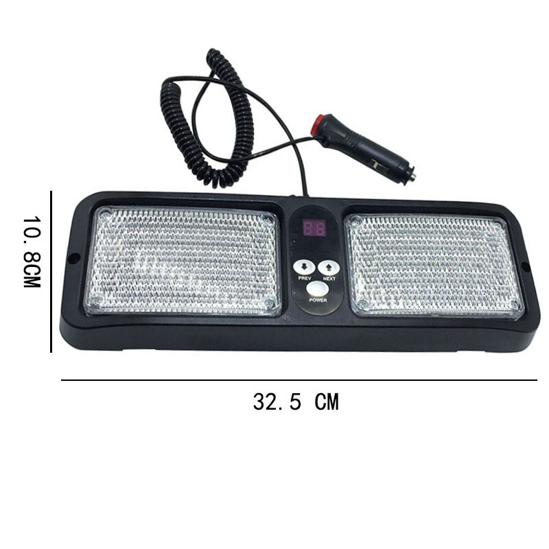 86 LED Auto Lkw Strobe Tafel Licht Sonnenblende Notfall Leuchtfeuer 12 Blitz Modi Gefahr Polizei Warnlichtbalken Parkplatz Birne 12V