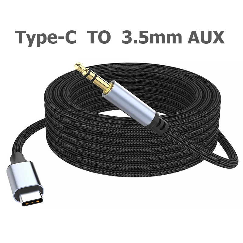 USB C auf 3,5 mm Audio Aux Jack Kabel USB Typ C auf Stecker Adapter Dongle Kabel Kabel Auto Kopfhörer kompatibel mit iPhone 16/15