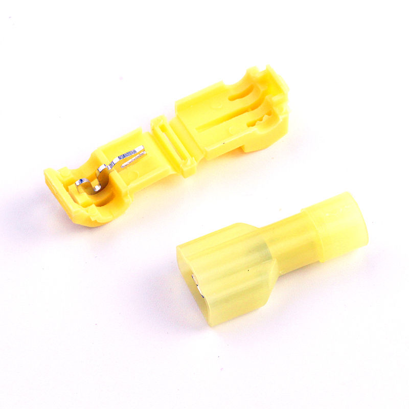 Quick Electrical Cable Connectors Snap Splice Lock Wire Crimp Terminals T-Taps/Male Insulated Wire Terminal Connectors Kit Set