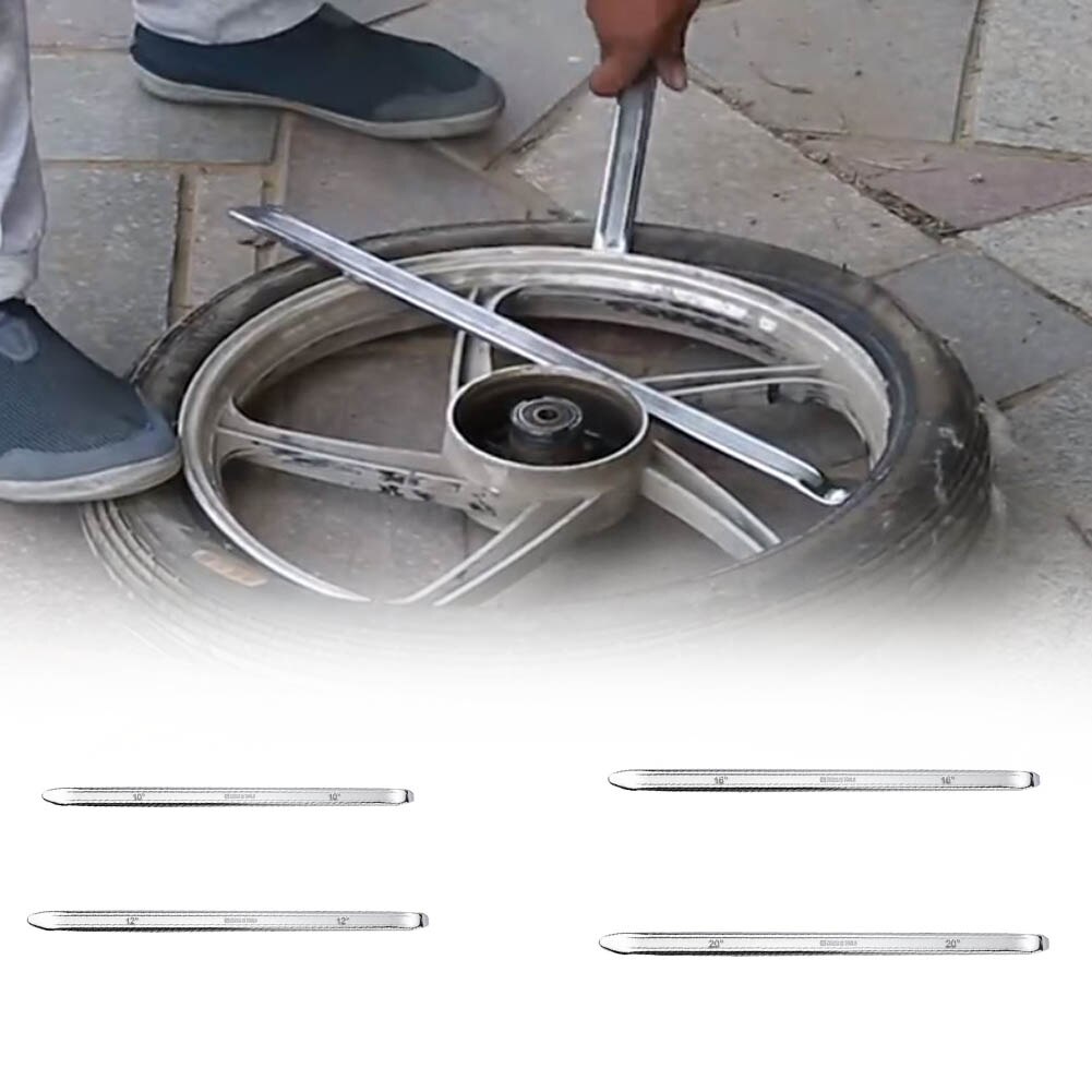 Cykel glat klemme krom vanadium stål dæk krogstang reparationsværktøj holdbart praktisk navhjul elektrisk scooter udendørs skifter
