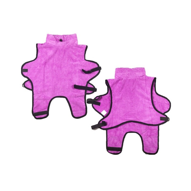 Dog Bathrobe Super Absorbent Pet Drying Towel Microfiber Dog Bath Towels Quick-Drying Cat Bath Towel Pet Towel Pet Cloak Blue: purple / XL