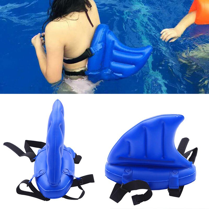 Jouet pour enfant apprendre à nager artifact ailerons de requin imitateur gonflable enfants piscine bouée de sauvetage flotte anneaux de natation