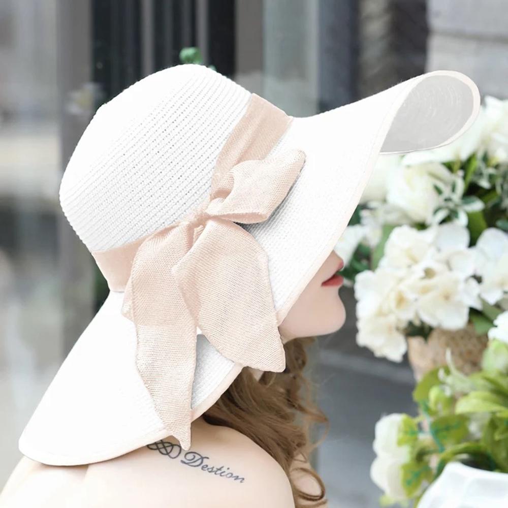 Women Straw Hats Sun Hats Wide Brim Sun Beach Straw Hats Summer Cap