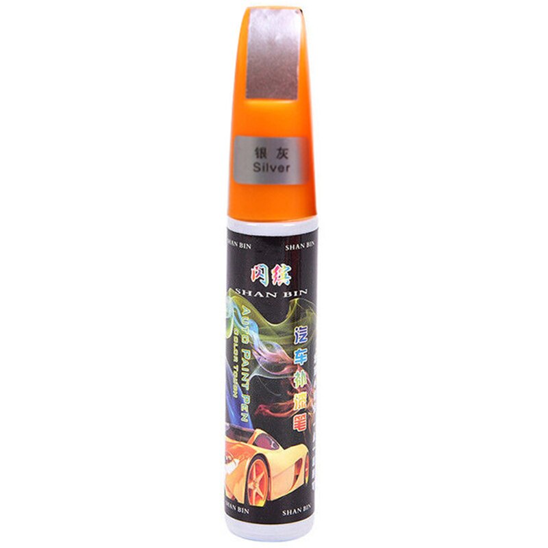 DIY Auto Paint Repair Pen Brush Black Car Body Repair Tool Car Clear Scratch Remover Touch Up Pens Car Paint Tool: silver gray