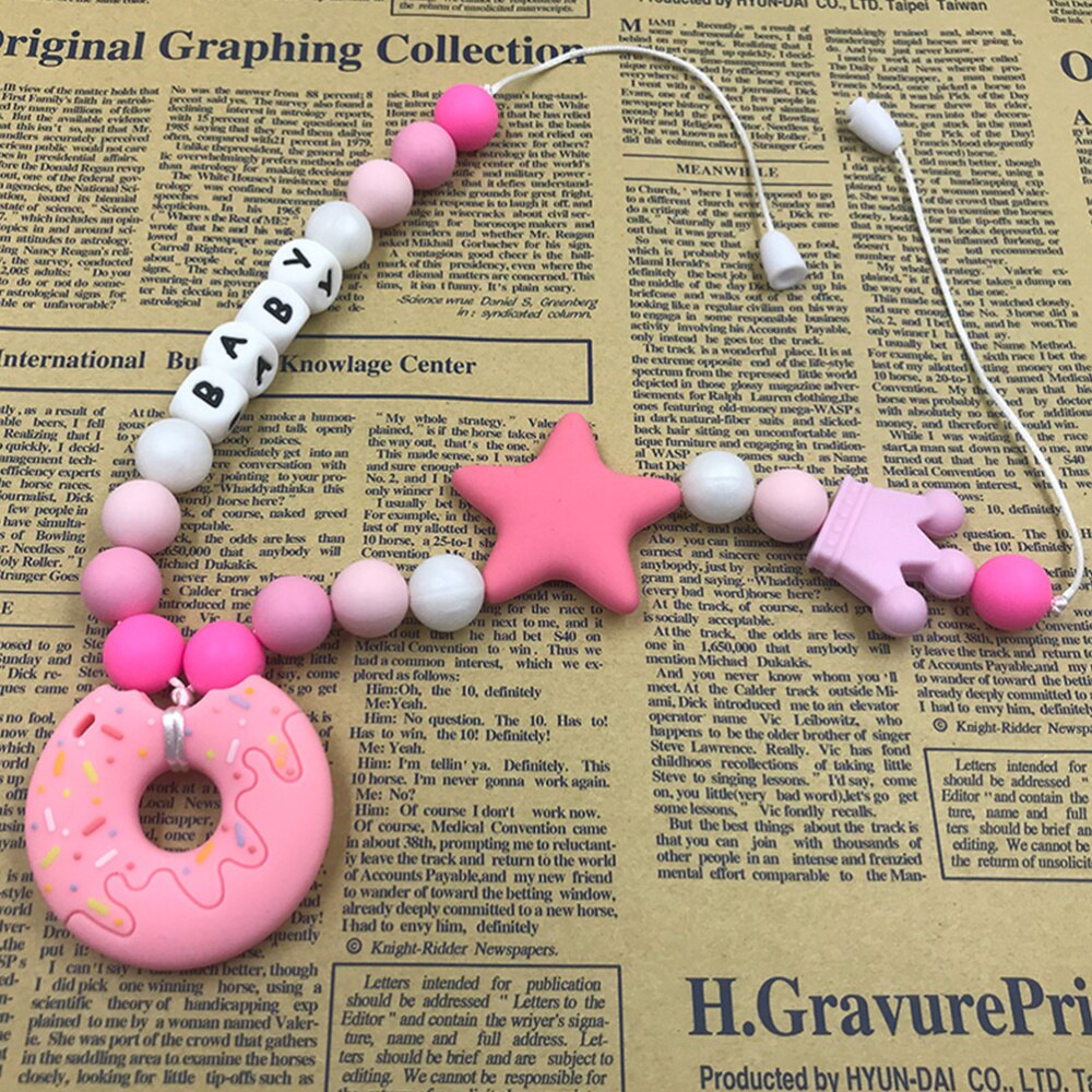 1 Pc Molaire Ketting Veiligheid Kinderziektes Speelgoed Bijtring Training Chain Baby Chew Ketting Voor Baby Baby Mond