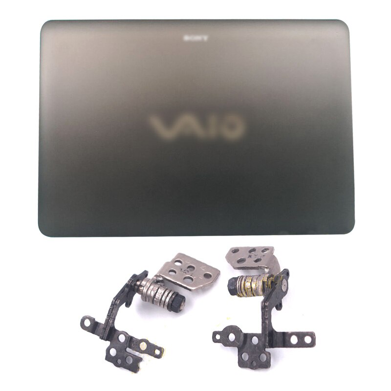 Funda de portátil negra para Sony Vaio SVF15, SVF152, SVF153, SVF152A23T, SVF15, FIT15, cubierta trasera LCD no táctil, bisel frontal y bisagras: A Hinges