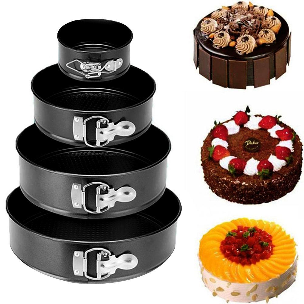 Non-stick Cake Pannen Metalen Bakken Pan Verwijderbare Base Cake Mallen Ronde Vorm Bakvorm Bakken Mallen Bakvormen Keuken gereedschap