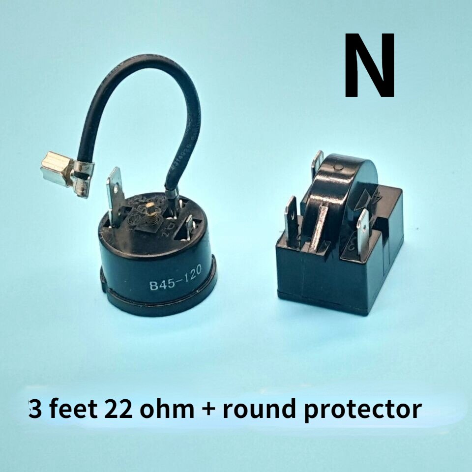 Refrigerator ptc starter relay QP2-15 compressor thermal overload protector: N