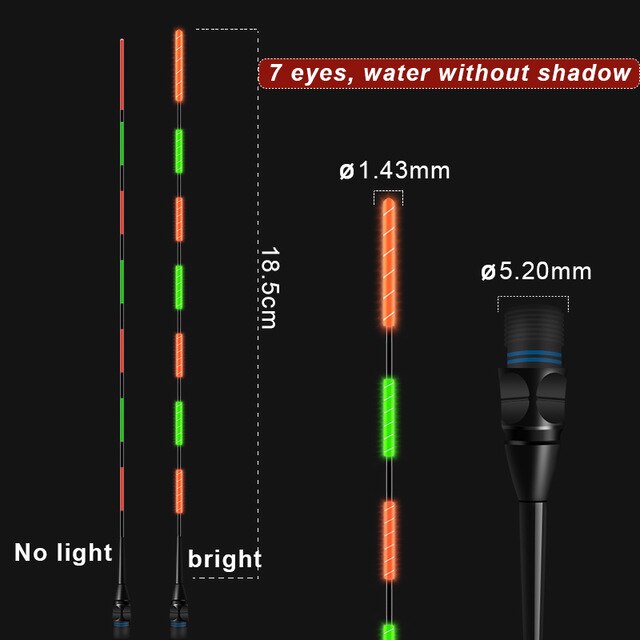 Super lumineux nuit pêche LED Smart flotteur haut lumineux Ultra sensible électronique flotteurs bouée accessoires de pêche en plein air: WHITE