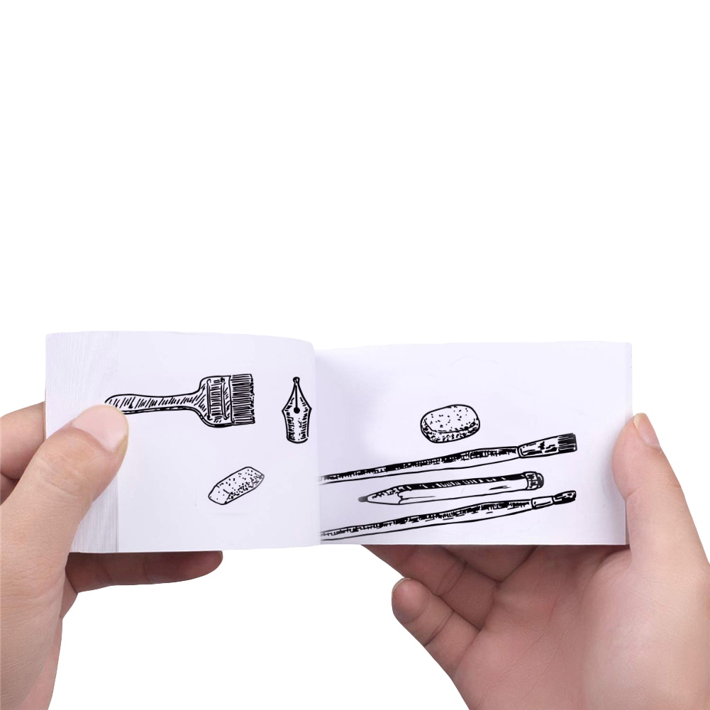 Blank flip-bog papir med huller 240 ark flipbook animationspapir tidlige uddannelsesmæssige børn skoleartikler til børn
