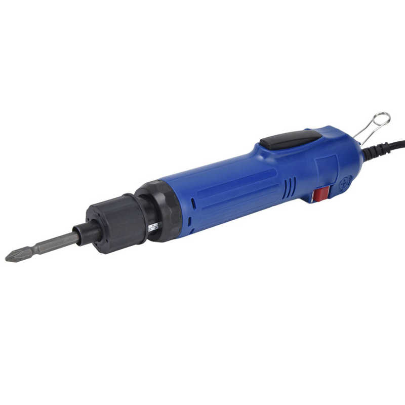Electric Screwdriver High Torsion Straight Handle Hex Power Screw Driver with Bit EU Plug 220V