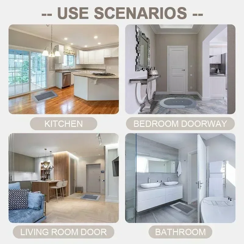 Alfombra de baño con patrón 3d de flores, alfombrilla antideslizante superabsorbente para cocina y baño, almohadilla de barro para pies, decoración de habitación del hogar, alfombras de entrada