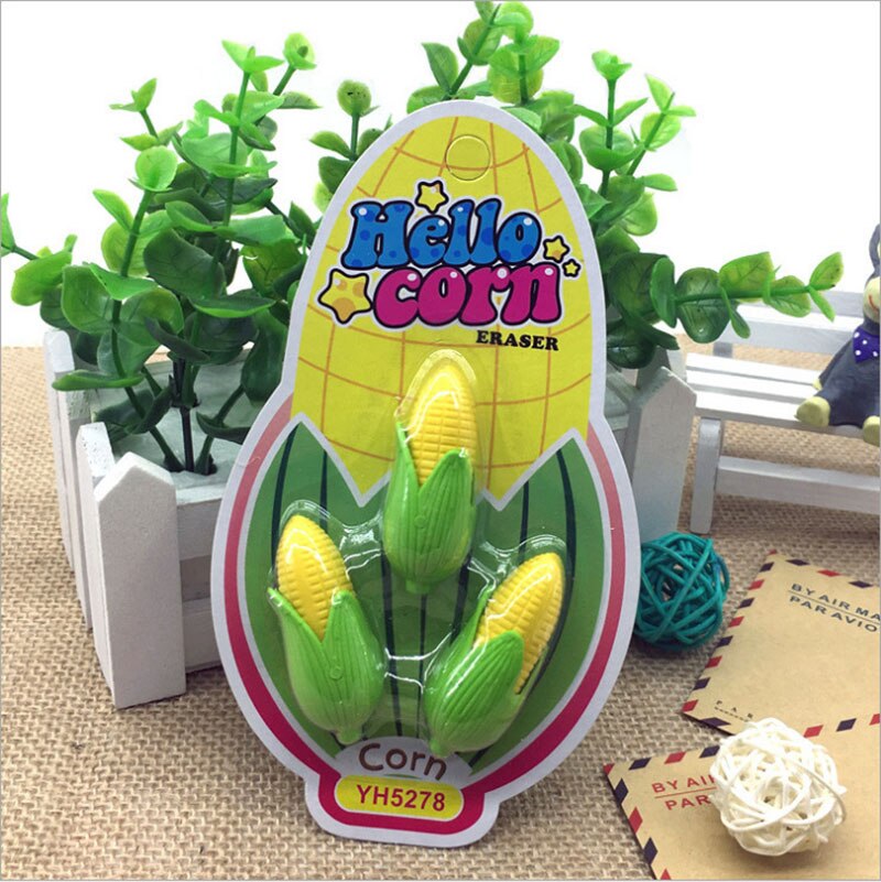 1Pack Children baby shy carrot eraser big eye cute carrot box rubber stationery school office supply