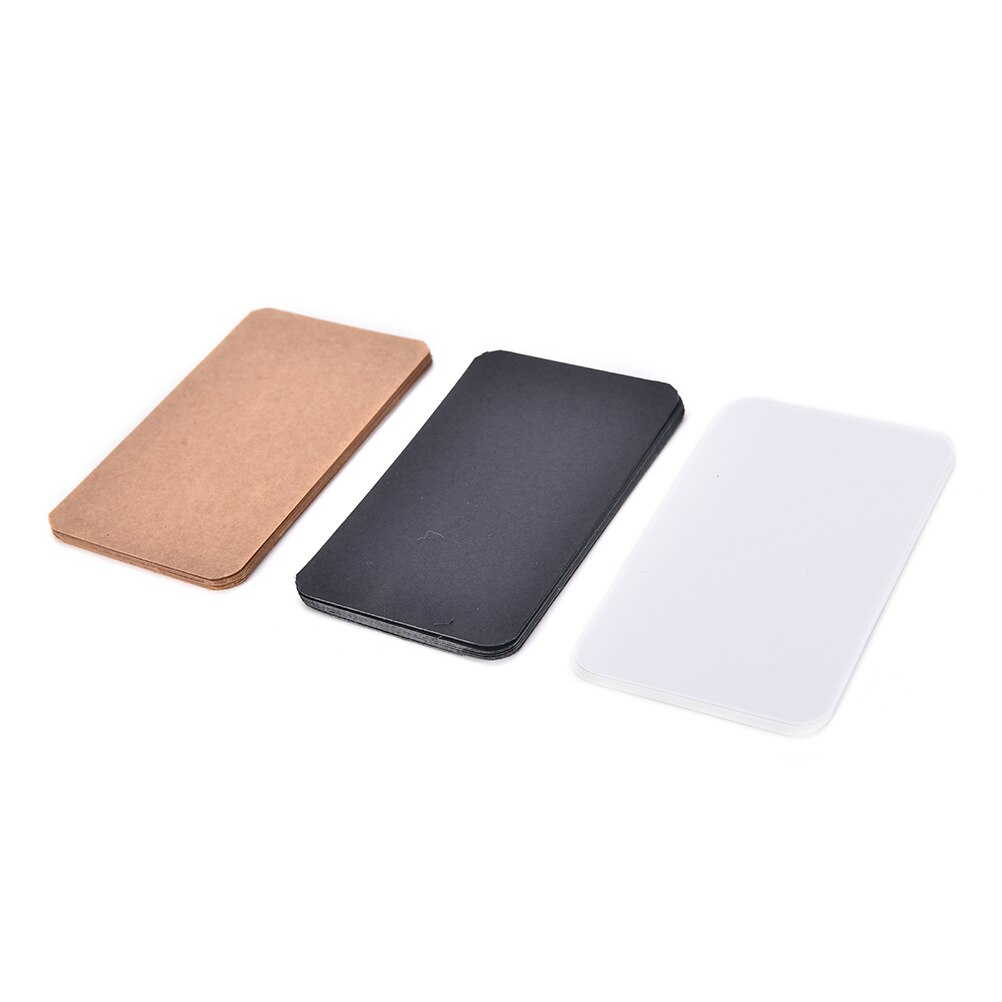 100 teile/los Diy Geschäft Bekannt leer Kraft Karte retro Stil Papier Dicke Schwarz Weiß Braun Papier Wort Karten