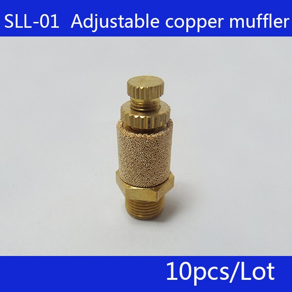 10pcs/lot Series throttle silencer SLL-01,Thread 1/8&quot; copper silencer