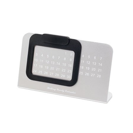 2021New Adjustable Desktop Yearly Calendar Super Unique Perpetual Calendar Desk Decoration: Black