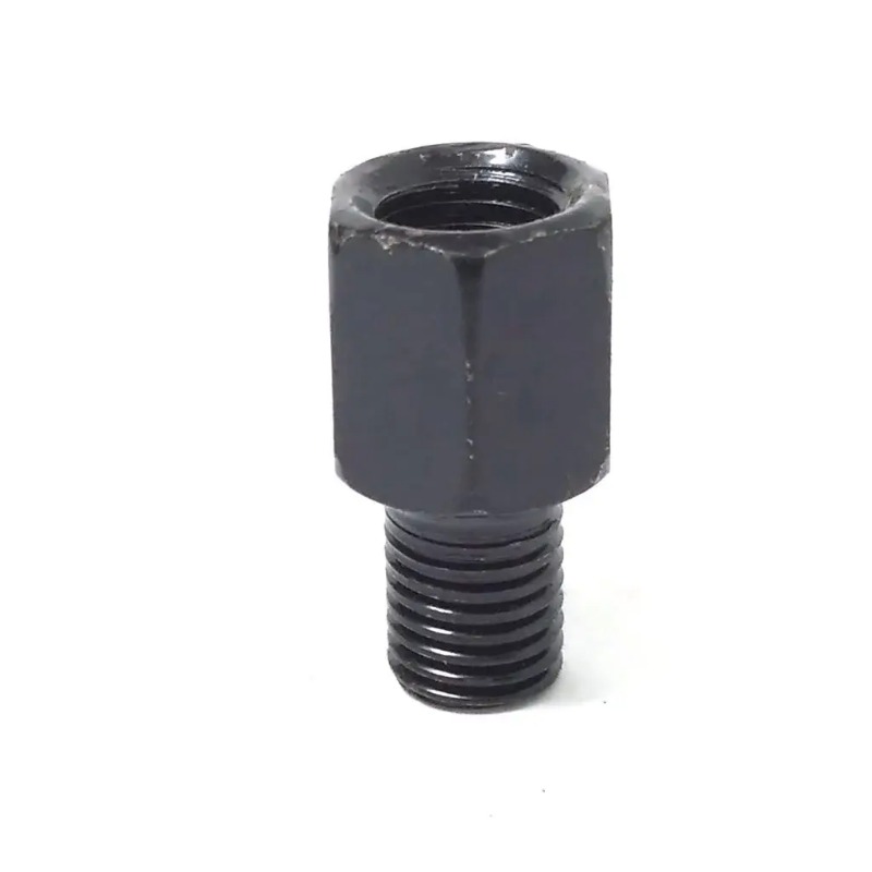 1 Paar schwarze Motorrad-Spiegeladapter M10 10 mm M8 8 mm Rückspiegel Umwandlungsschraube Ich bin Uhrzeigersinn Anti-Uhr Rechts-Verknüpfungen-Gewinde