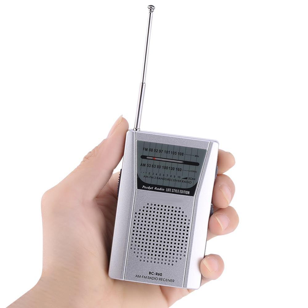 mini radio przenośne radio rano/FM z antena teleskopowa odbiornik radio FM radio cyfrowe dwuzakresowy BC-R21 BC-R20 wbudowany głośnik: Fioletowy