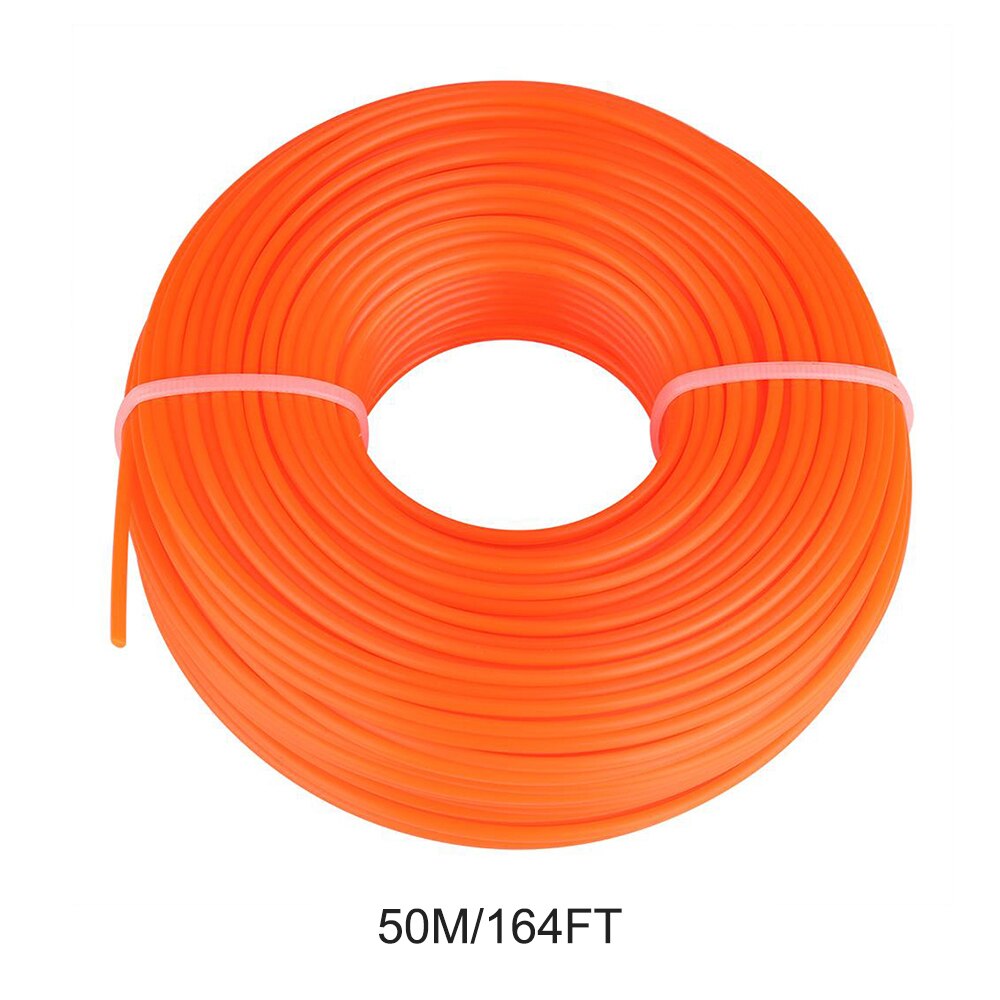 Finklipping nylon trimmer tau børsteskjærer trimmer linje klippetråd gressklipper tilbehør: 2.4mm 50m