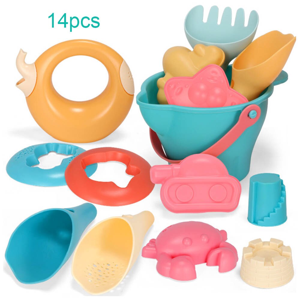 Spiaggia del bambino di Gioco Del Giocattolo Del Silicone Giocattoli Da Spiaggia Per I Bambini Sandbox Set Kit di Sabbia di Mare Secchio Rastrello Clessidra di Sabbia Stampi Strumento acqua Gioco: A4