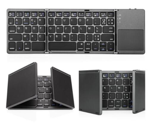 Clavier Bluetooth sans fil pliable français AZERTY Zienstar avec Ttouchpad pour ipad/Iphone/Macbook/PC ordinateur/tablette Android: Default Title