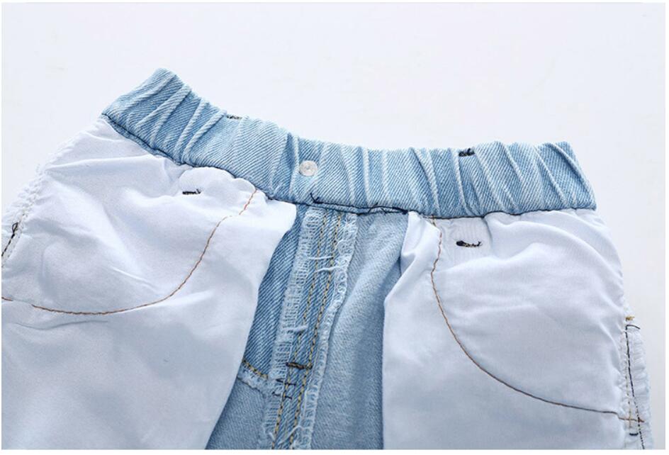1-8Yrs verano bebé Shorts de mezclilla para niños luz lavado Jeans Casual niños niño ropa de vaquero