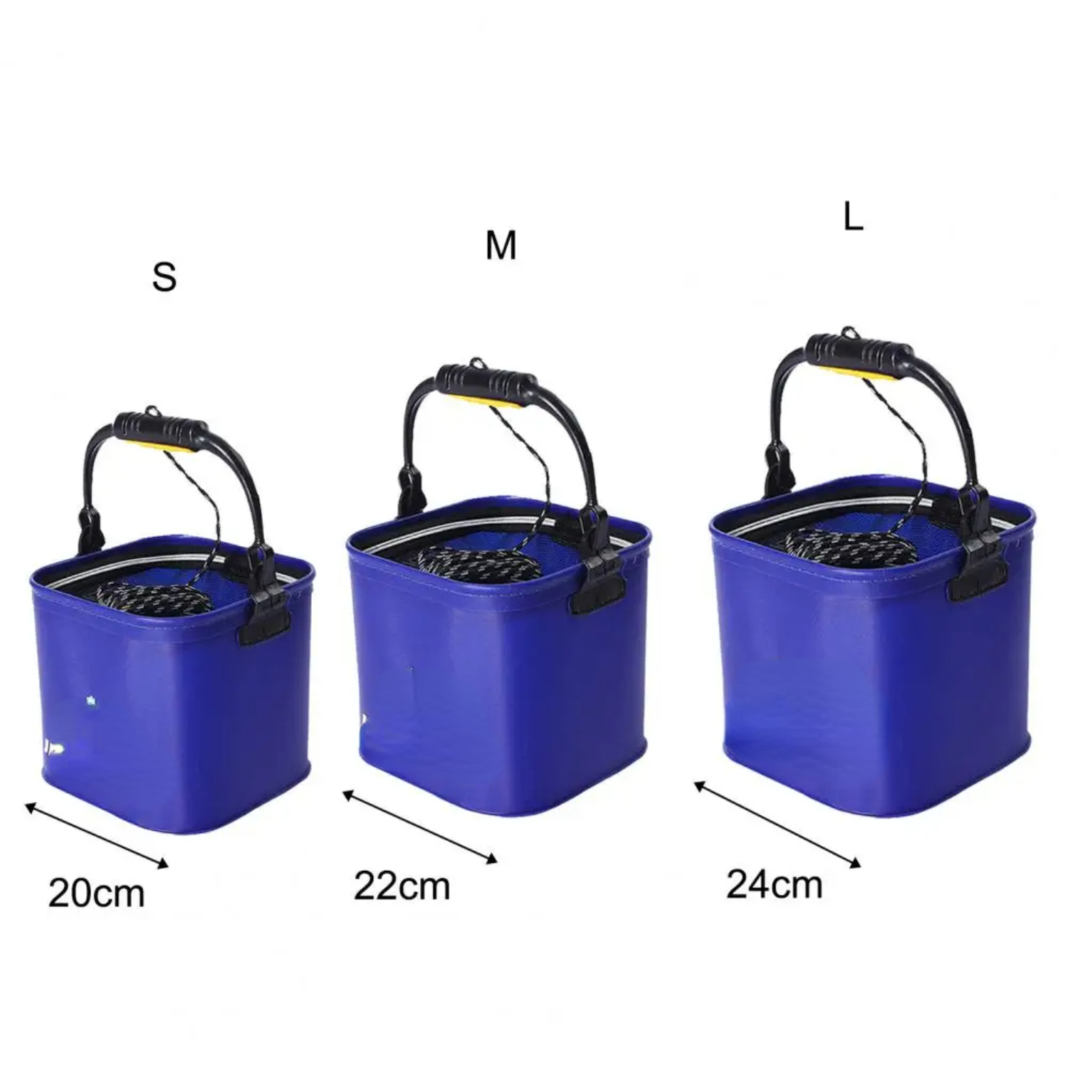 Fishing Wear Resistant Portable Folding Bait Bucket - Multifunctional Water Container