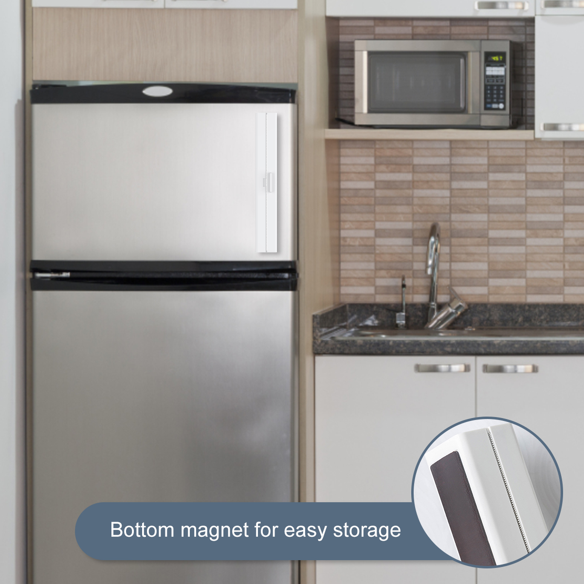 Cling Film Cutter Plastic Wrap Dispenser Kitchen Accessori Wrap Film Cutter Magnetic Cling For Food Keep Fresh with Cutter Blade