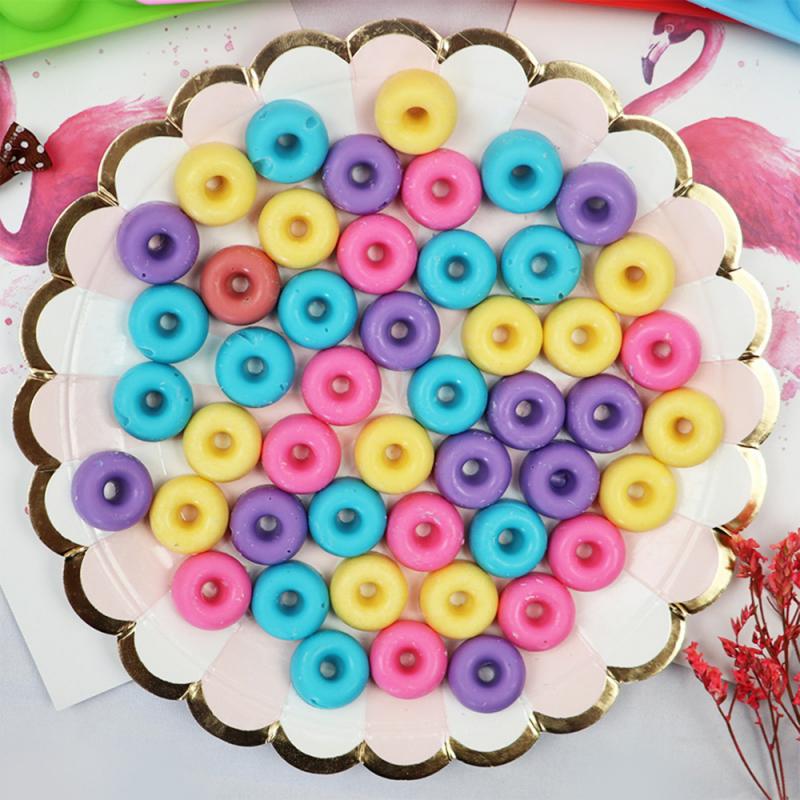 48 Cavity Mini Donut Silicone Mold Donut Bakeware Dessert Silicone Mold Chocolate Biscuit Cake Molds Donut Baking Pan Ice Molds