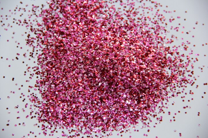 Roze Bump zeshoekige glitter gemengde